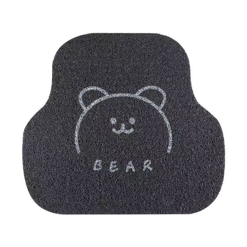 Car Foot Pvc Car Mat Cute Cartoon Cinnamon Dog Car Anti-Dirty Foot Mat Car Wire Ring Scraping Foot Mat