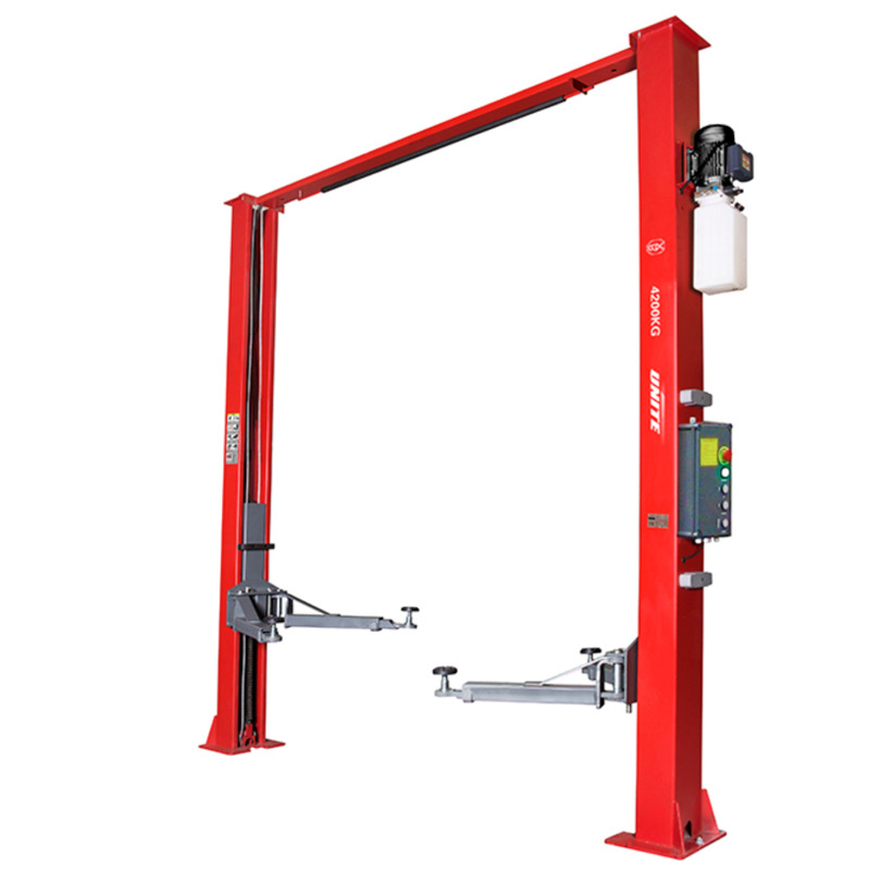 优耐特U-T42EA电动解锁龙门举升机4.2吨汽车维修举升机保养