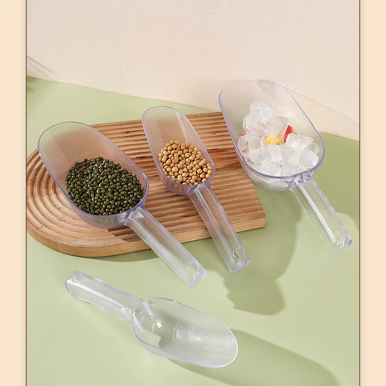 Ложка для льда, мерная ложка для зерна, коммерческая ложка для чая, круп, муки с ручкой, утолщенная ложка из PS пластика, льдогенератор, кубик льда, универсальная пищевая ложка