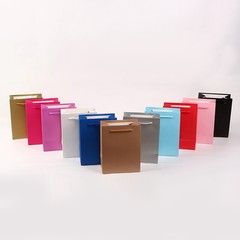 廠家直銷白卡單色禮品袋手提袋批發簡約純色手提紙袋購物紙袋