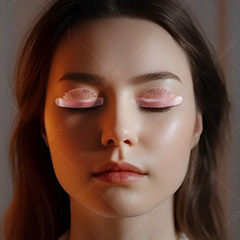 貝殼粉自帶粘性吸附Q彈燙睫毛墊片角蛋白翹睫翹睫術硅膠奎邊模具