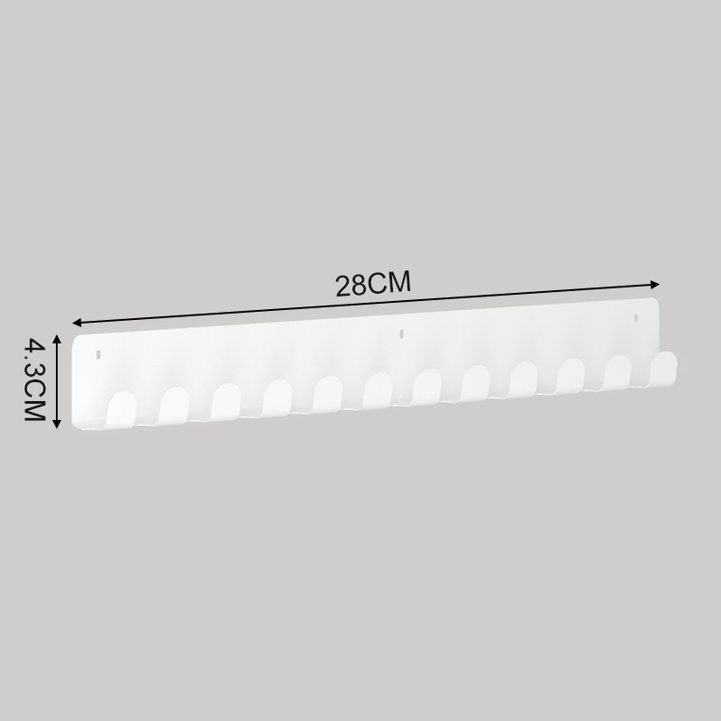 Escritorio, agujero, tablero, estante, tablero de exhibición de pared, estante de almacenamiento sin perforación de metal, estante para colgar en la pared