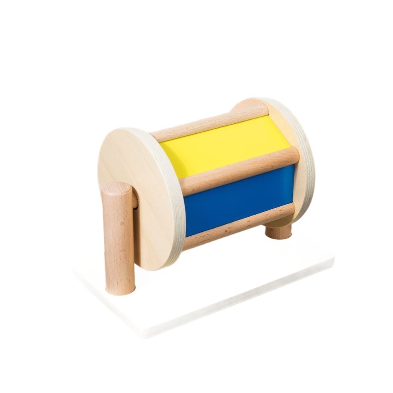 Tambor textil de madera maciza haed Montserrat 0 - 3 años de edad infantil juguetes de rompecabezas tambor Montessori