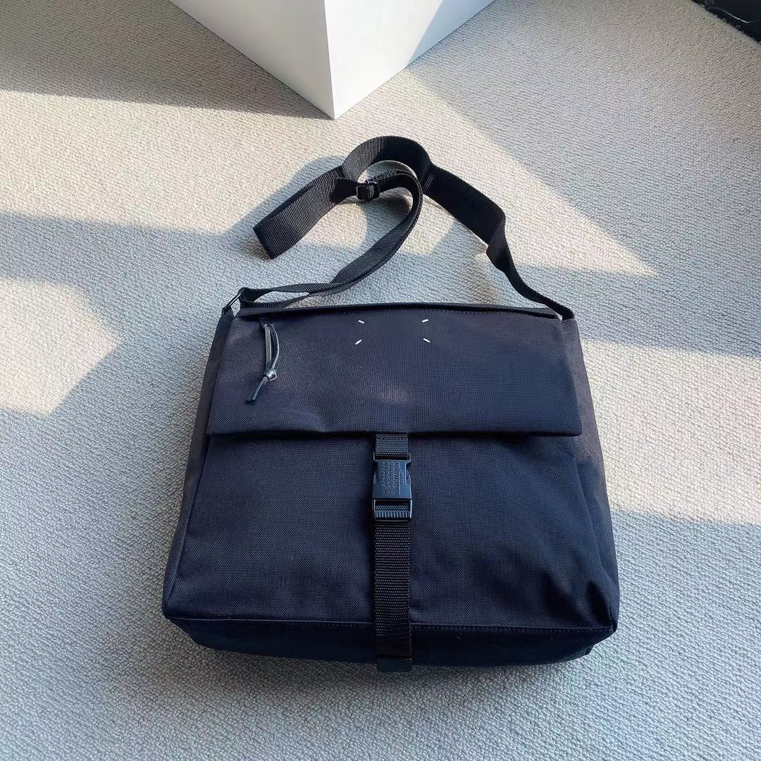 Universal waterproof nylon black capacious one-shoulder bag for men…