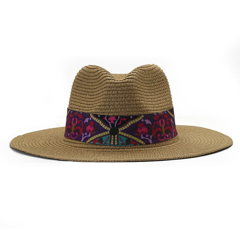 summer ethnic denim sun hat