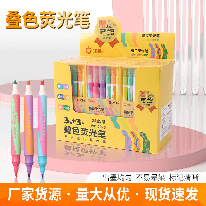 Erasable fluorescence marker for students