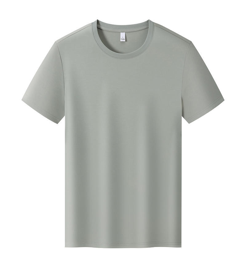 Comercio exterior europeo y americano camiseta de algodón de hielo logotipo impreso personalizado camiseta publicitaria de cuello redondo personalizada manga corta personalizada