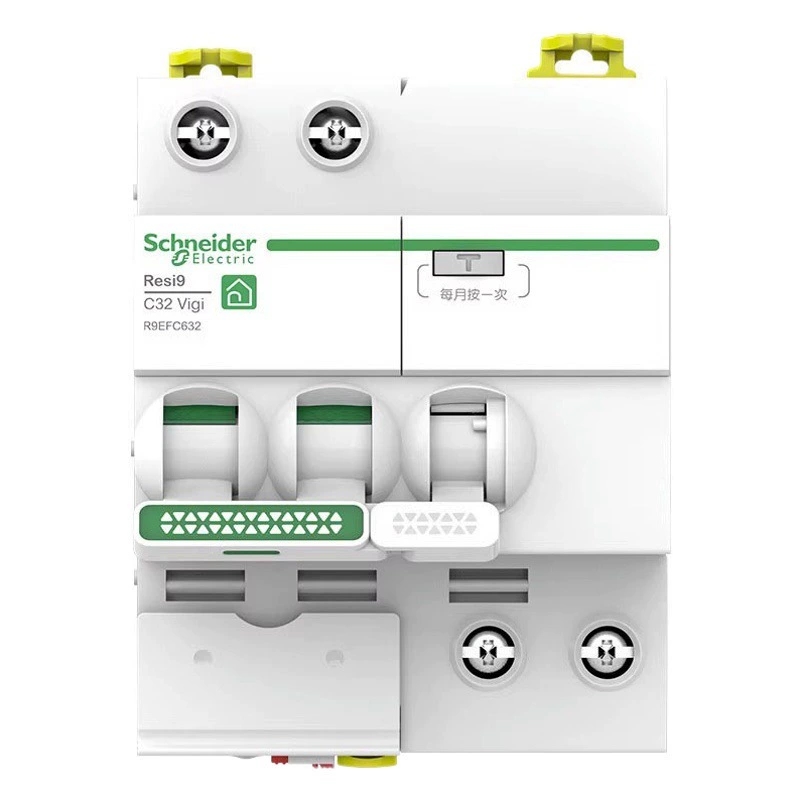 Автоматический выключатель Schneider R9 с защитой от утечки тока 4PC63A, воздушный выключатель, главный выключатель для бытового использования с защитой от утечки тока