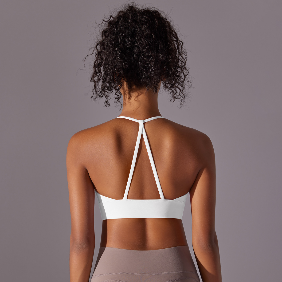 140g Weight Sleeveless Sleeve Length Nylon Fabric Type Short Top Length Halter Crisscross Tank Tops Type Fitness, Yoga, Sports Occasion Halter Neck Neckline Solid Color Pattern Sports Style Sports Solid Color Nylon Halter Neck Active Tops Halter Crisscross Tank 3
