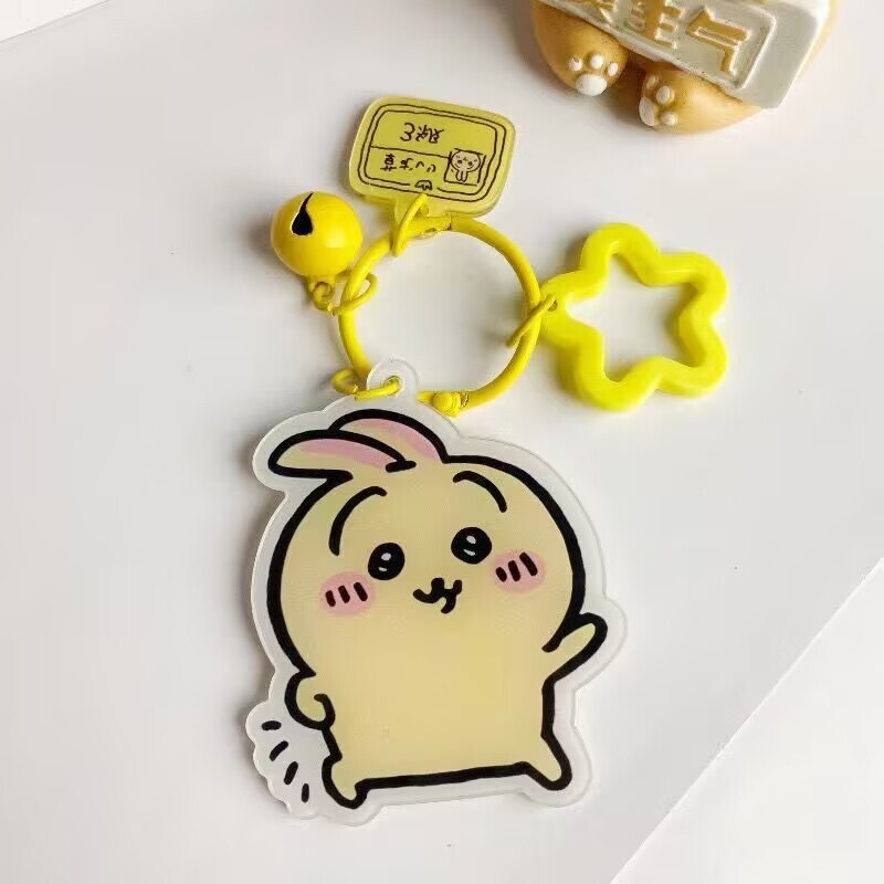 かわいいちいかわベルペンダントキーホルダーアクリル漫画高価値インスタイル親友ジュエリーペンダント|undefined
