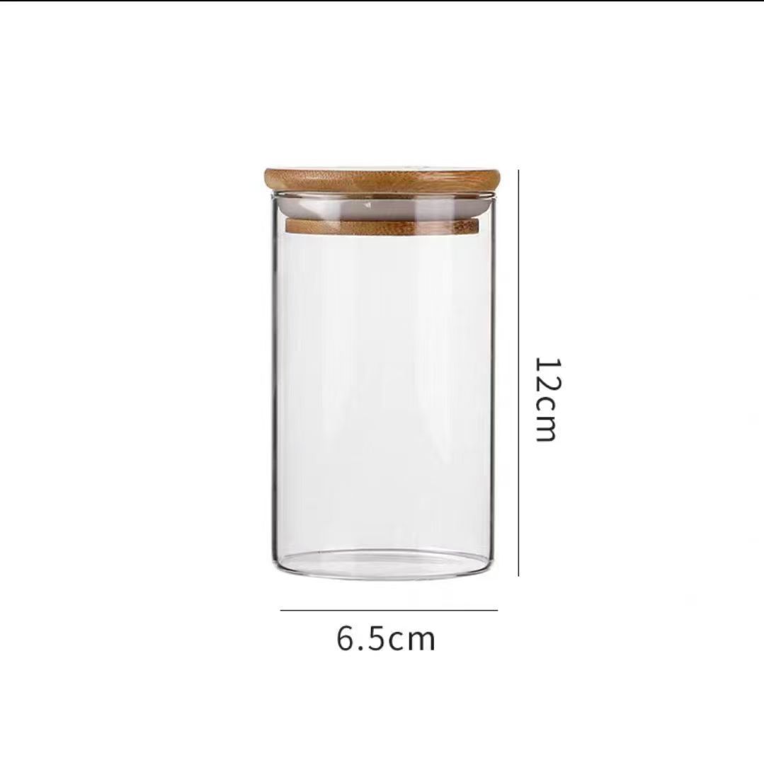 Caja de especias, botella de condimento, botella dividida, tanque de sellado de vidrio de alto silicio, tanque de almacenamiento, botella de condimento, botella de cocina doméstica