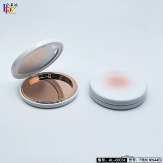 粉饼盒圆形磁扣单层带镜子粉饼盒腮红盒单格单色圆内径59mm