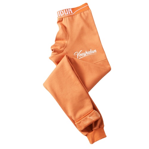Thermal innerwear men's thickened and flocked pants cotton and wool knee pads autumn pants single piece thread pants cotton pants winter