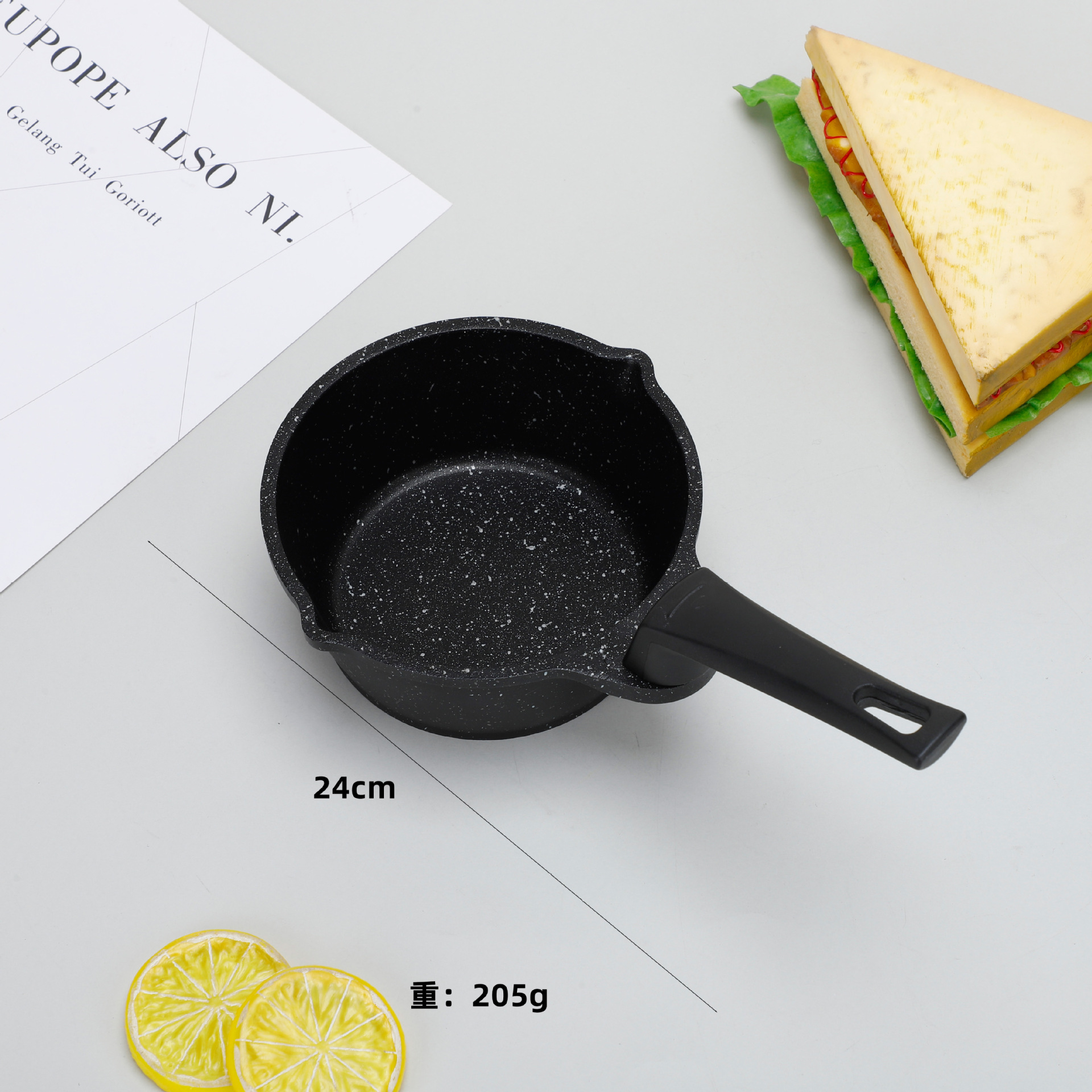 Nuevo tipo de aceite caliente de cocina de grano mini artefacto de aceite de arroz rociante de piedra de arroz de grano especial de cocina de grano de grano de mango de madera