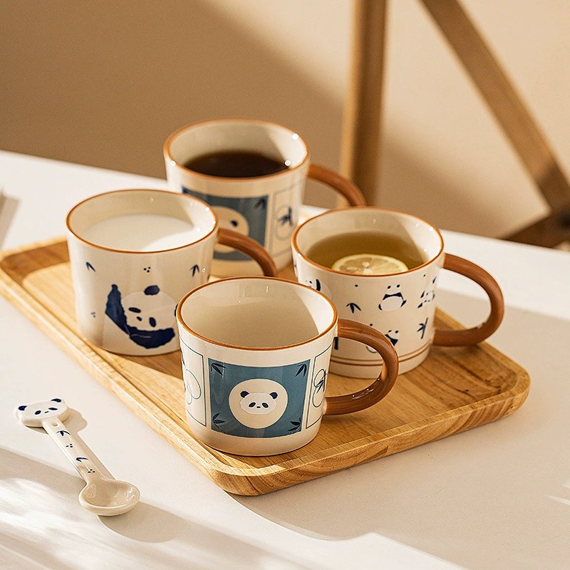 Кружка Mototo Panda, керамическая, для дома, для пары, водная/завтрачная/кофейная