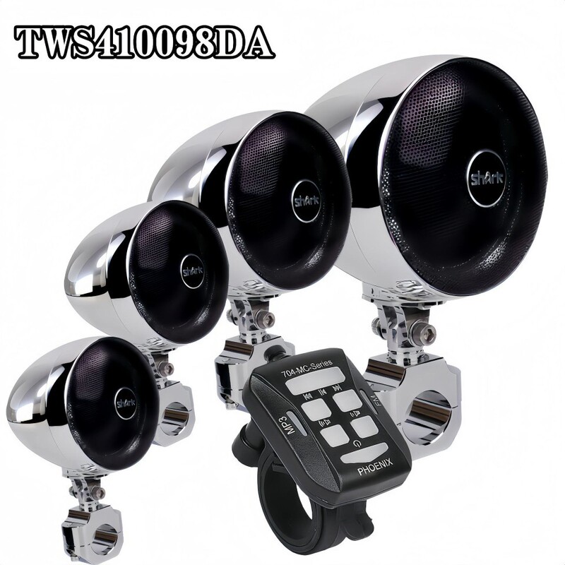 Shark Audio Shark Motorcycle Audio Modified 4-Channel High-Power Inter-Connected Bluetooth Audio All-In-One USB Shark Audio Shark Motorcycle Audio Modified 4-Channel High-Power Inter-Connected Bluetooth Audio All-In-One USB