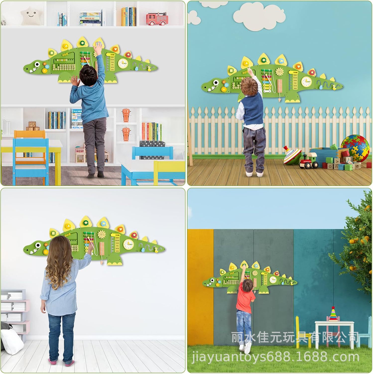 Monläurd Montessori Busy Board Sensorik Board Holzspielzeug Wandspielzeug für Jungen und Mädchen ab 6 Monaten