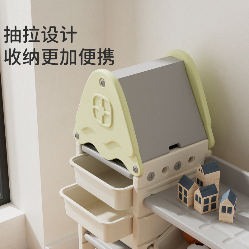 Estante de almacenamiento de juguetes para niños multicapa estante de libros pintados para bebés domésticos estante de almacenamiento de gran capacidad de clasificación de almacenamiento