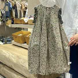 女童夏季2024新款碎花无袖背心洋气儿童韩版连衣裙公主裙子图片色