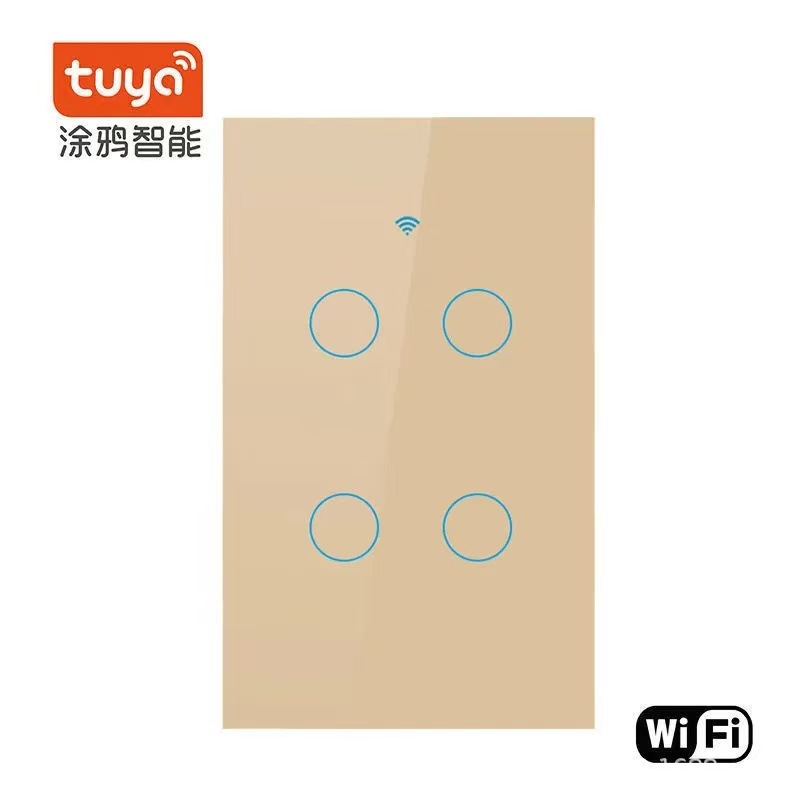 Interruptor Inteligente Táctil Estándar EE.UU. 120 WiFi RF433 de Latón y ABS con Control por App image 18
