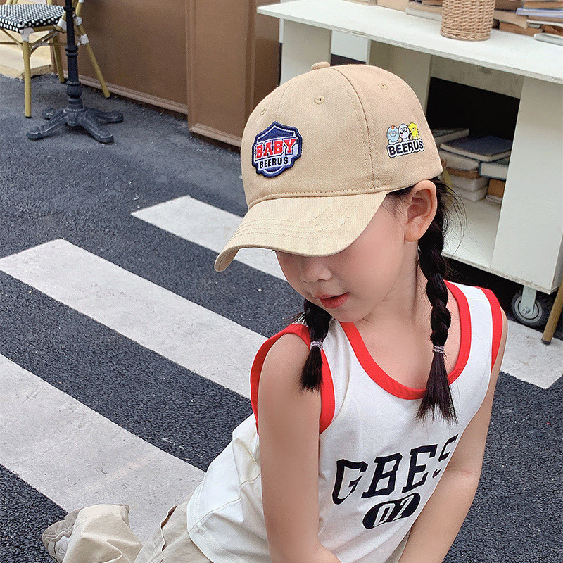 Sombreros de boca de pato para niñas sombreros de niños primavera y otoño nuevo primavera y verano delgada para niñas moda cool sombreros de béisbol 2025