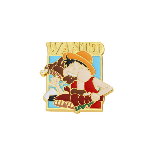 Animation fan Straw Hat Clan One Piece compilation order Luffy Sanji Zoro Nami metal badge 10 styles
