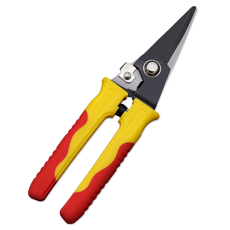 阳江厂家批发电工剪刀 工业剪铁皮剪刀 剪胶管剪电线剪刀