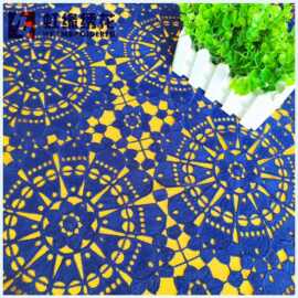 HY0067 宽幅128CM水溶牛奶丝满副蕾丝面料 立体绣花边 牛奶丝花边