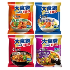 康師傅大食袋インスタントラーメン全箱24袋入りインスタントラーメン牛肉麺酸っぱい牛肉麺カップラーメン