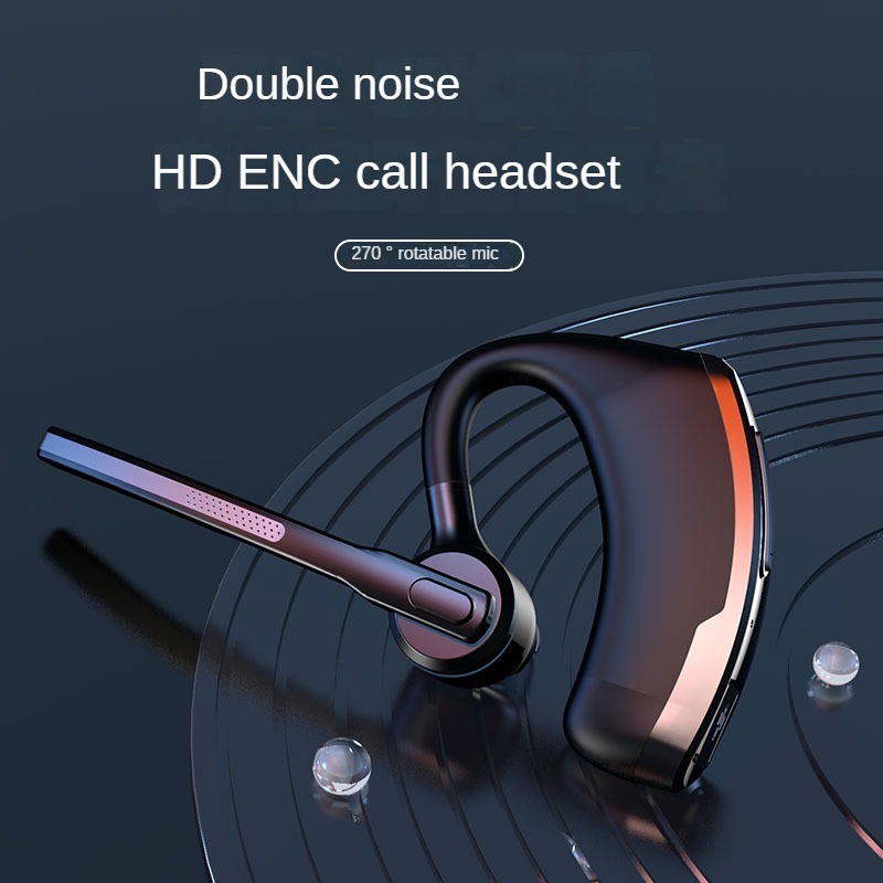 越境電子商取引ダブルマーク ENC ノイズリダクション通話メタルバイノーラルウェアラブル片耳吊り下げ型大電力ビジネスヘッドセット|undefined