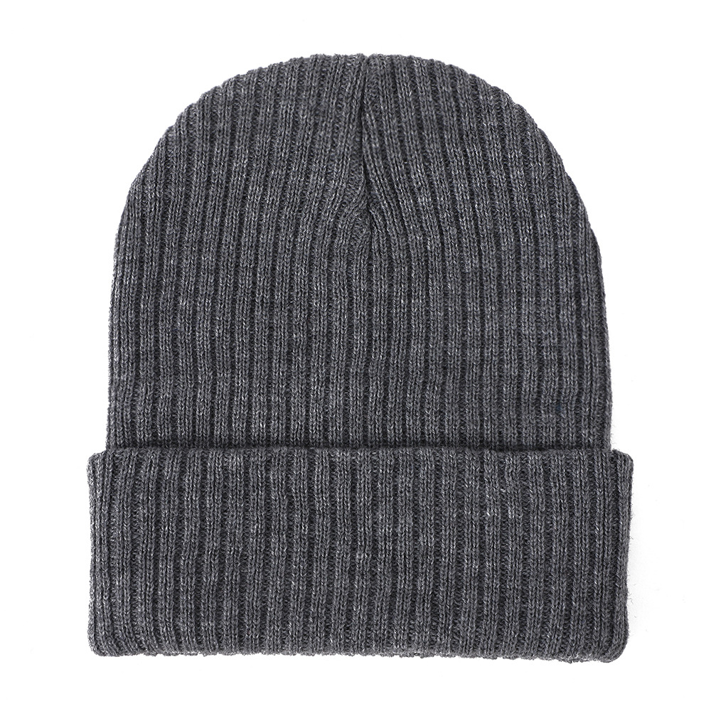 Autumn&Winter Season Unisex Basic Solid Color Eaveless Wool Cap