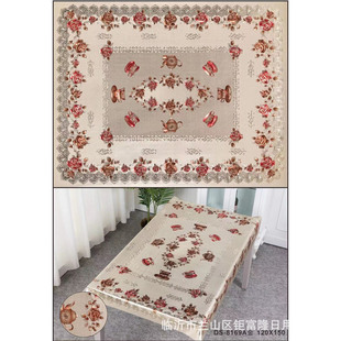 Factory wholesale European-style yarn gilding tablecloth tablecloth PVC waterproof oil-proof tablecloth disposable table mat e-commerce supply
