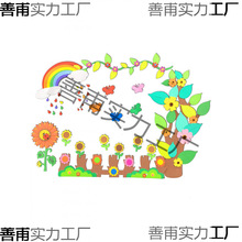 幼儿园小学班级文化墙黑板报装饰教室布置材料主题创意向日葵墙贴