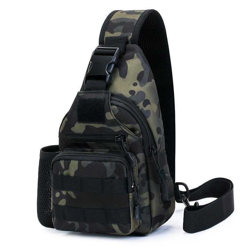 Bolso de pecho de los hombres crossbody bolsa de camuflaje multifuncional mochila táctica al aire libre crossbody bolsa de lona ocio deportes bolsa Luya