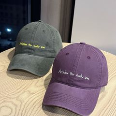 新款韩版撞色字母刺绣软顶棒球帽简约休闲四季百搭显脸小鸭舌帽潮