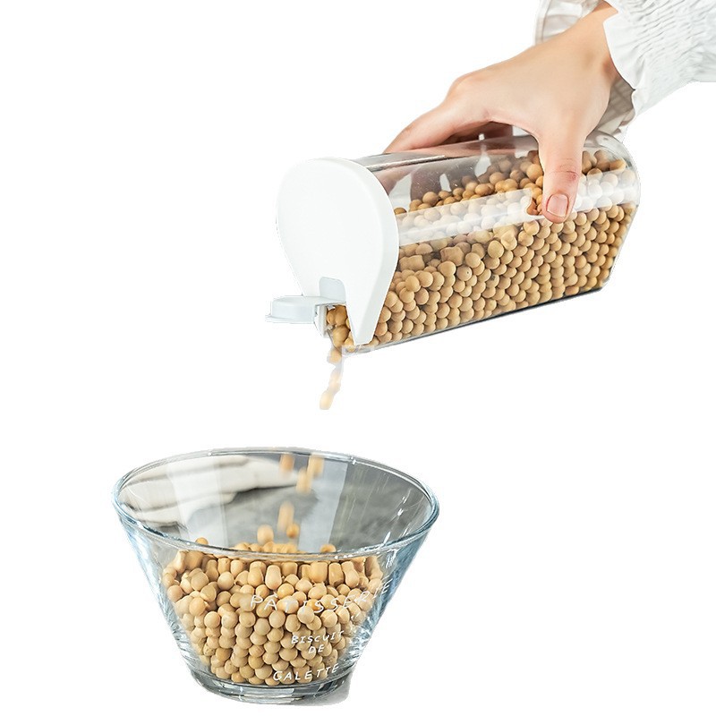 Granos de grano nuevo estante de almacenamiento giratorio para almacenar la caja de almacenamiento de frijoles de cocina a prueba de humedad