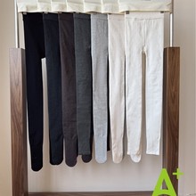 A+A71秋冬新款200克磨毛新疆棉竖条高腰不掉档外穿打底连裤袜女