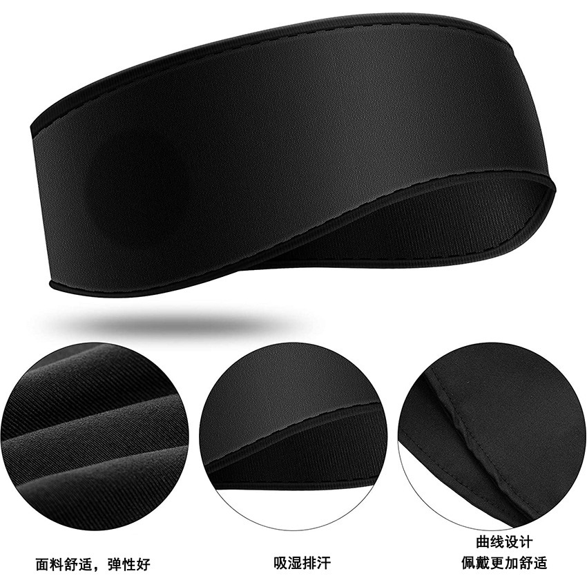 Amazon con cable pañuelo para dormir transfronterizo nuevo aprendizaje de música extraíble y lavable absorbente de sudor transpirable con cable pañuelo para dormir