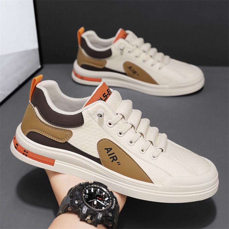 Zapatos Deportivos Casuales para Hombre, Transpirables, Versátiles, Planos, Blancos, de Moda, para Trabajar, Primavera 2026