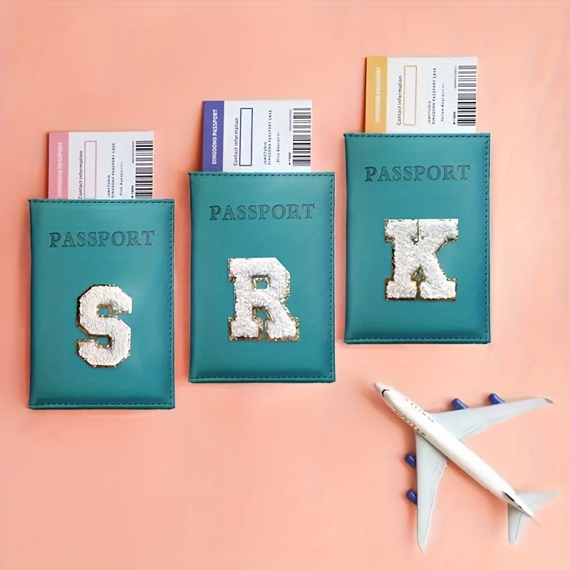 Passatui Leder Reise-Ausweishülle mit Buchstabenmuster