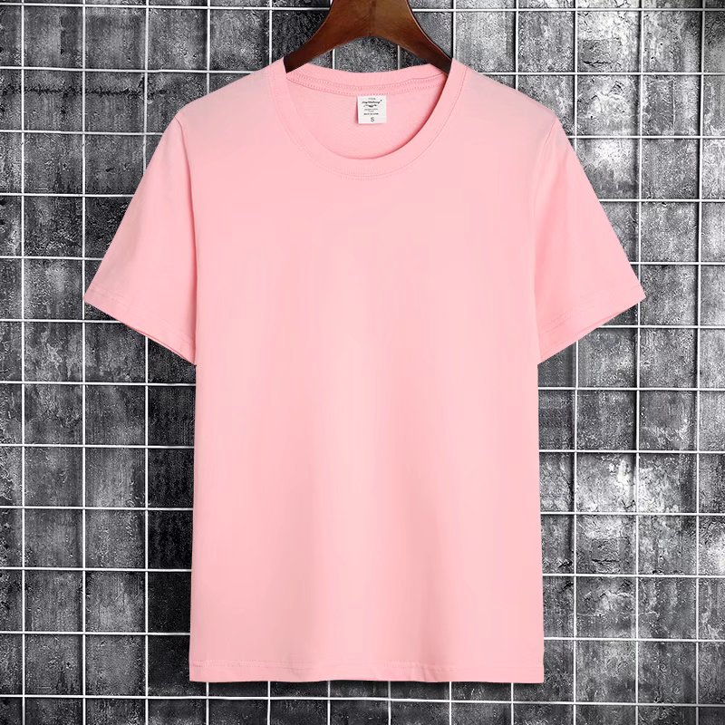 Camiseta de manga corta de los hombres camisa de fondo de color sólido ropa de clase de los hombres de moda ropa reservada marca de moda de verano blanco puro media manga