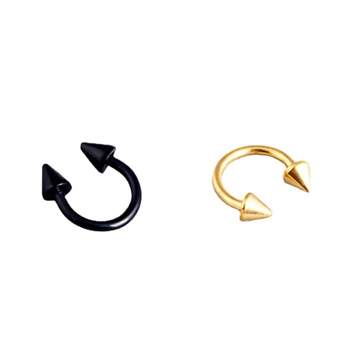 European and American fashion titanium steel horseshoe U-shaped tapered lip nail eyebrow nail foreign trade piercing jewelry cross-border supply wholesale