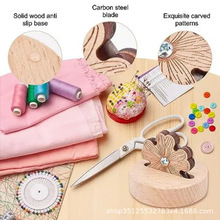 家用断线器 花瓣切线器家用小型花朵置物架实木雕刻款断线工具