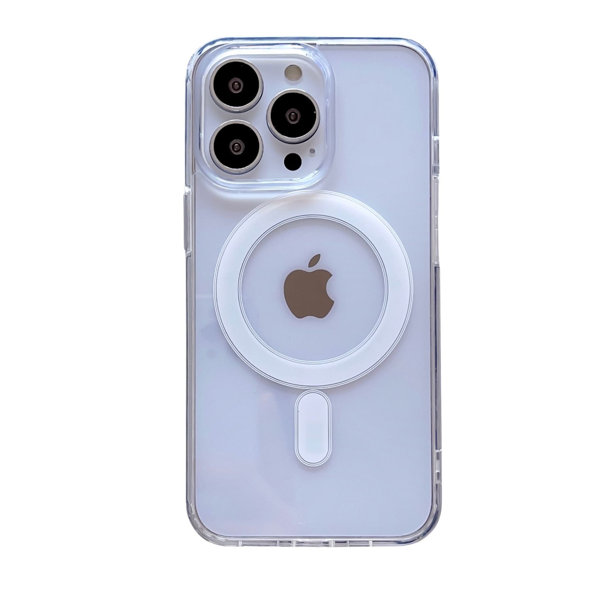 El iPhone 17 es compatible con la funda magnética transparente de acrílico para el Apple 16 Pro, modelo 15 transfronterizo, 17 Air, anticaídas y de moda.