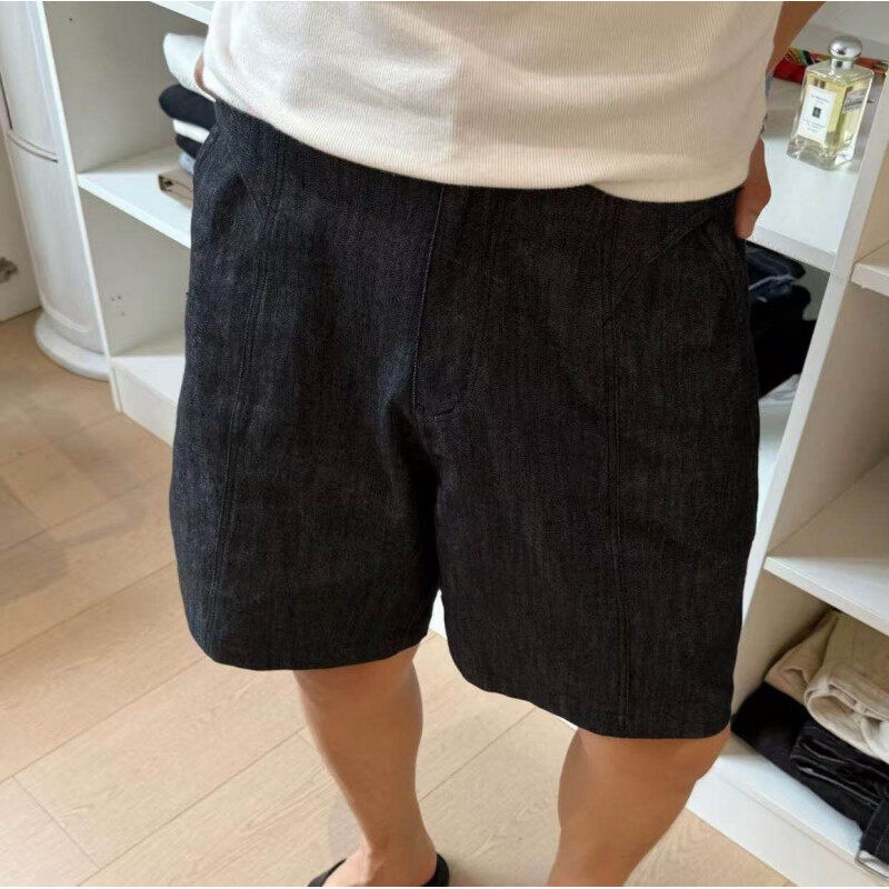 老钱风穿搭针织短袖polo衫男士夏季重磅翻领正肩t恤美式复古半袖|undefined