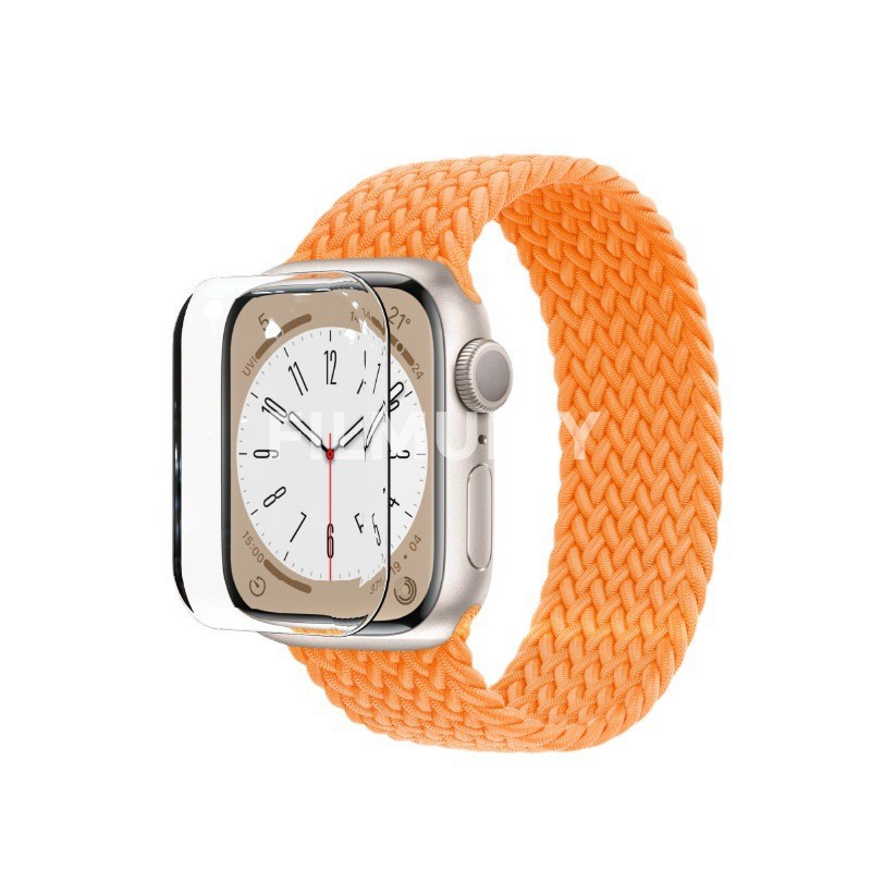 Aplicable para Apple iWatch S11 película de reloj SE3 tercera generación curva 42 HD 46 esmerilado UV película de curva en caliente