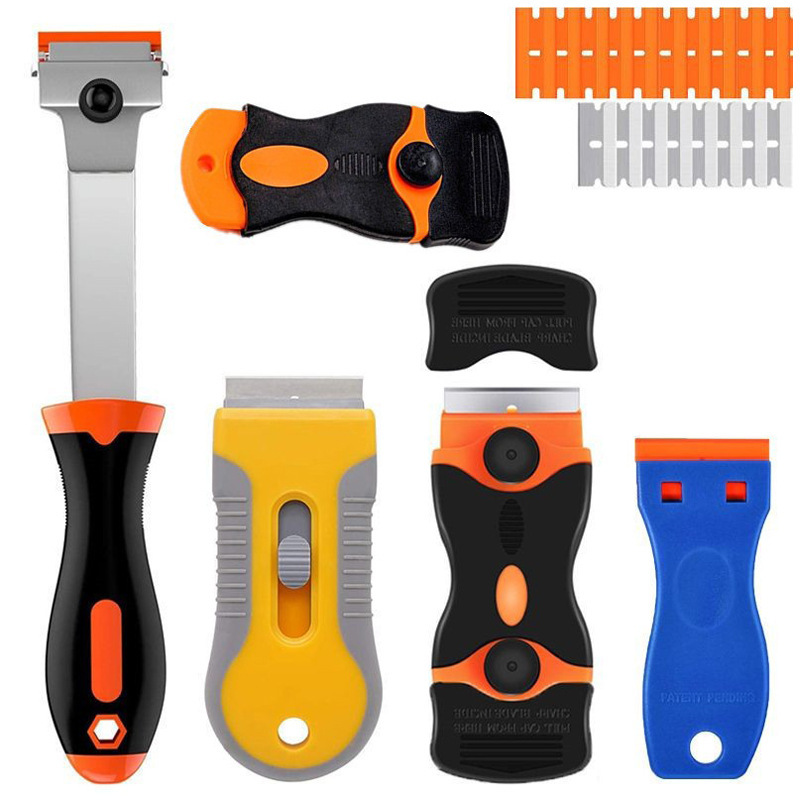 Cleaning shovel multi-purpose function double-headed small shovel glue removal knife car film tool floor decontamination lengthened scraper Cleaning shovel multi-purpose function double-headed small shovel glue removal knife car film tool floor decontamination lengthened scraper