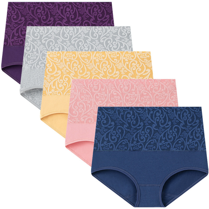 European-size American-size plus size Women's Underwear Belly Briefs High Waist Belly-lifting Hip-lifting Cotton Amazon Explosive Underwear