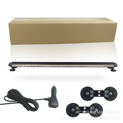 Four-sided COB roof-mounted long strip warning light, magnetic car-mounted inspection work light, engineering vehicle strobe light, ceiling-mounted light