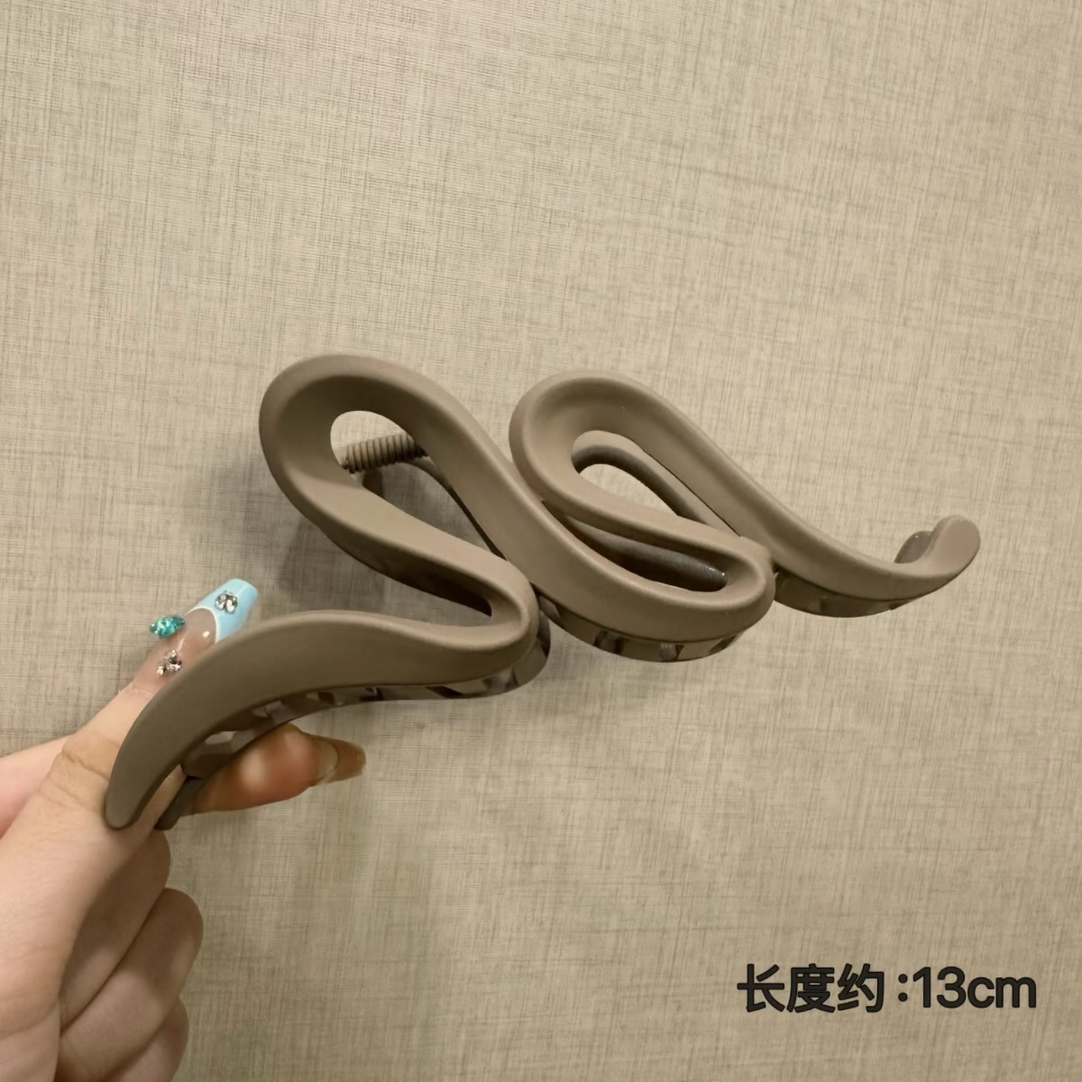 Frosted snake khaki-13cm